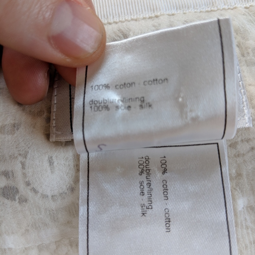 Chanel White Lace Skirt - image 6